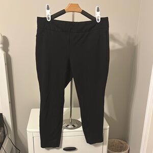 Black Slim Fit Pull On Pants